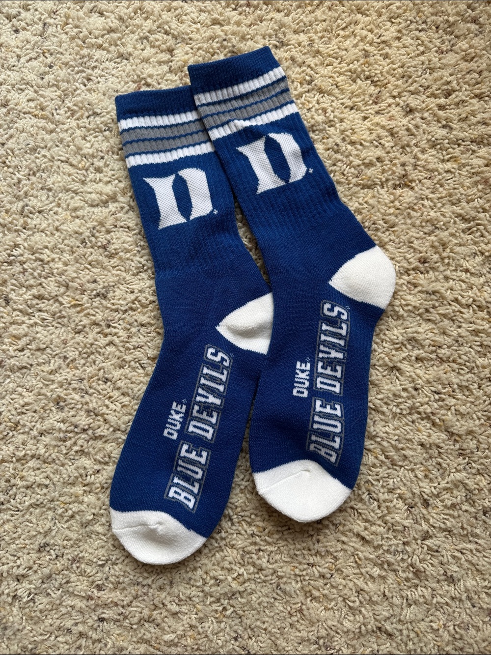 Duke Blue Devils Navy Crew Socks